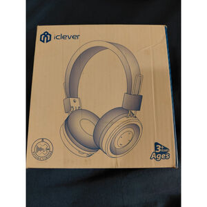 iClever BTH12 Children’s Bluetooth Headphones Blue Open Box Never Used colorPINK